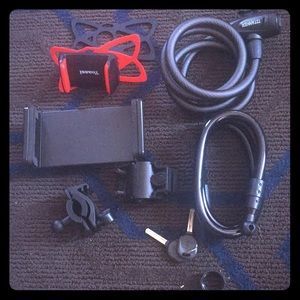 New Bike Lock /w Cell Phone Holder.